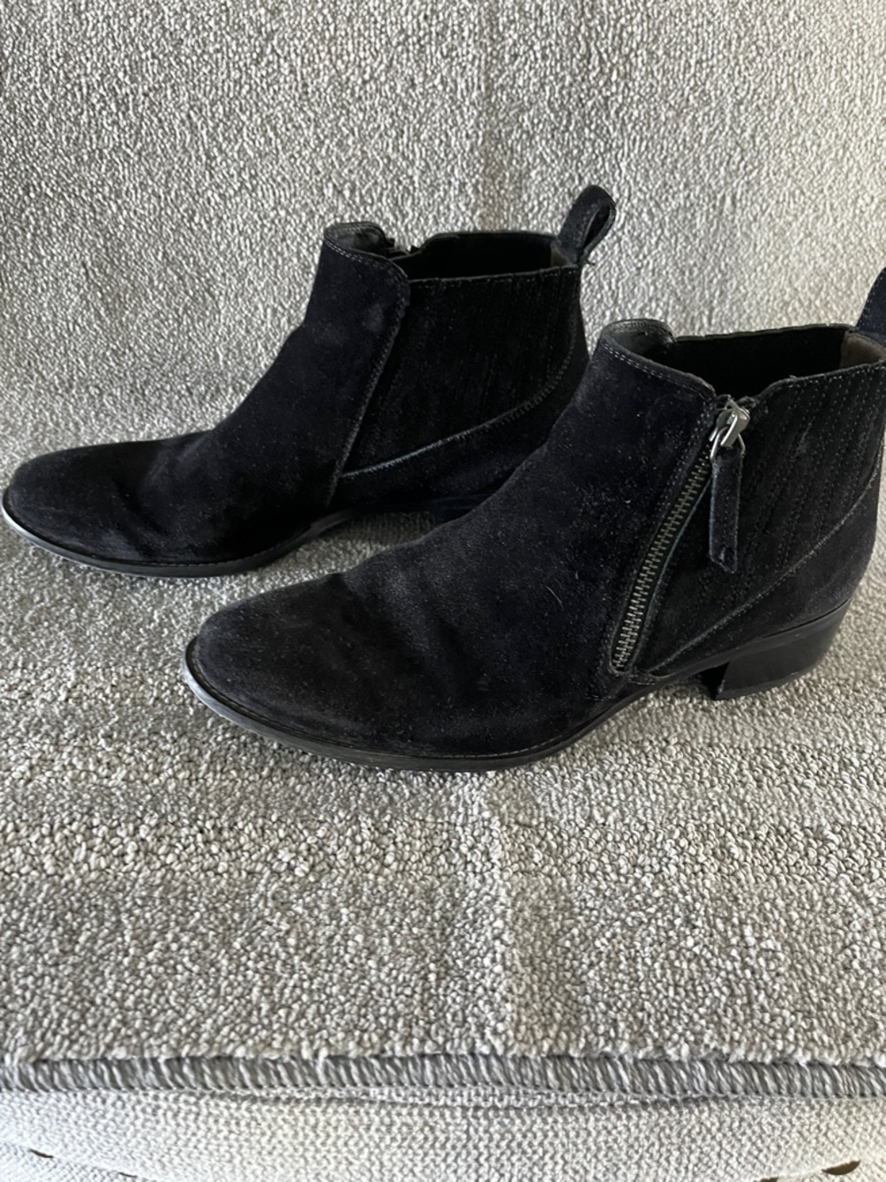 Paul‎ Green Black Suede Ankle Boots Women's US 8 UK 5.5